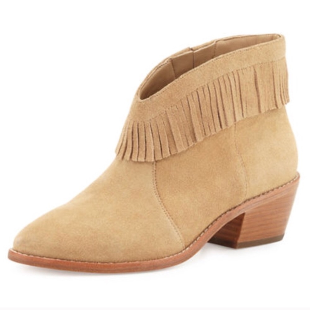 Joie Makena Suede Fringe Booties new without tags, no box